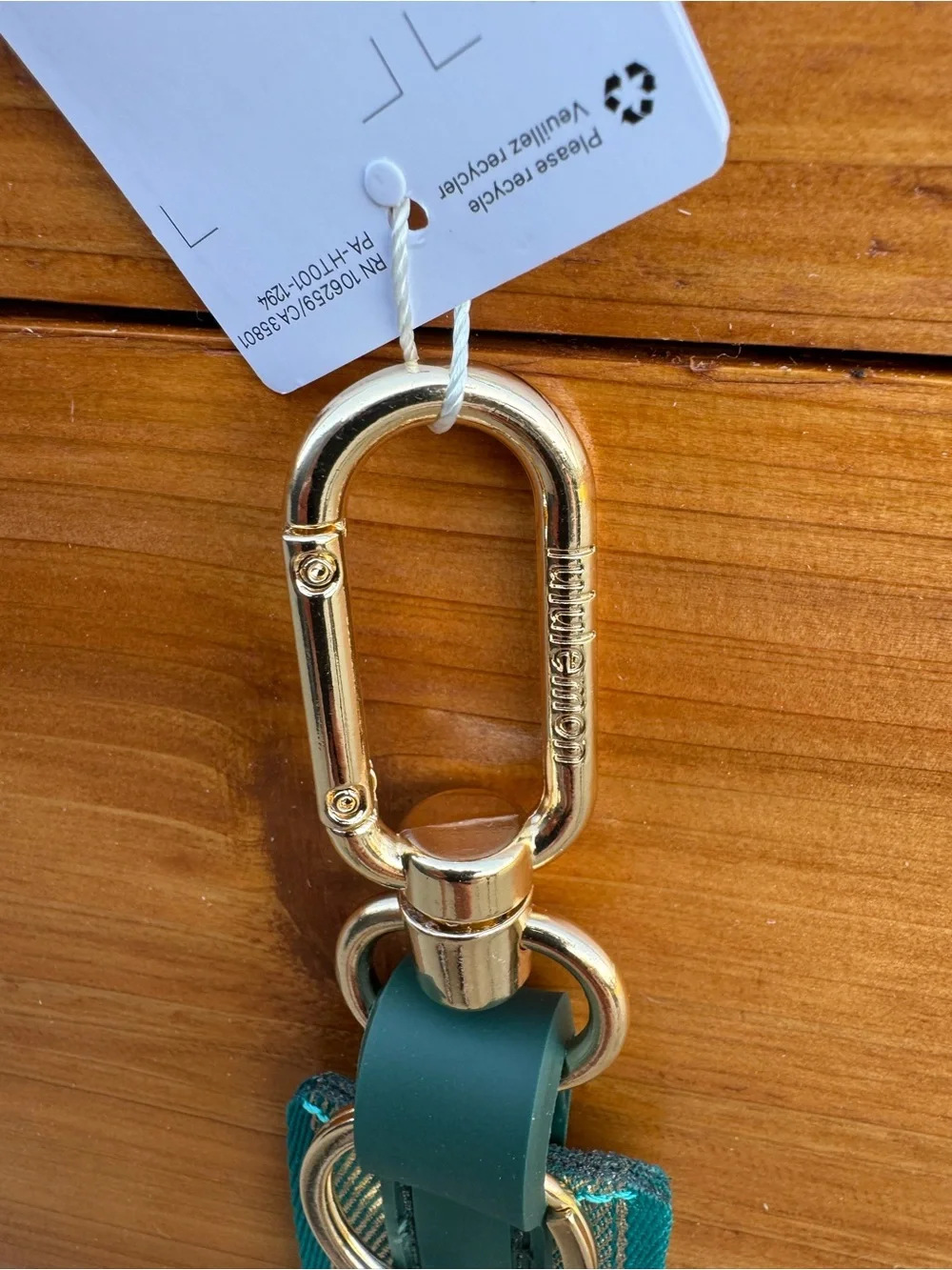 Lululemon Never Lost Keychain